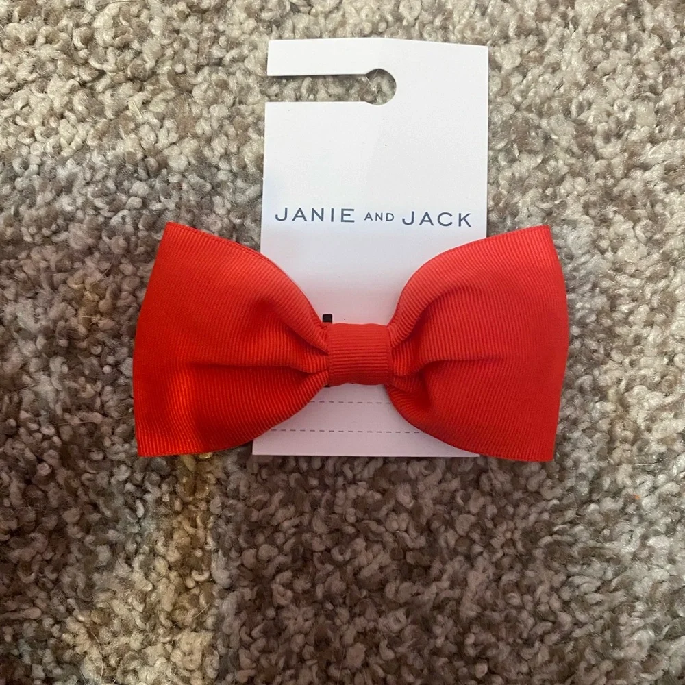 Janie and Jack Classic Red Hair Bow